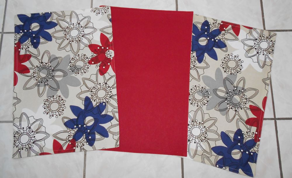 6 sets de table de marque imprim� moderne et rouge - Neufs 10 Domart-en-Ponthieu (80)