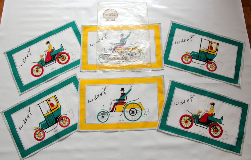 Sets de table SHELL objet publicitaire NICE 15 Issy-les-Moulineaux (92)