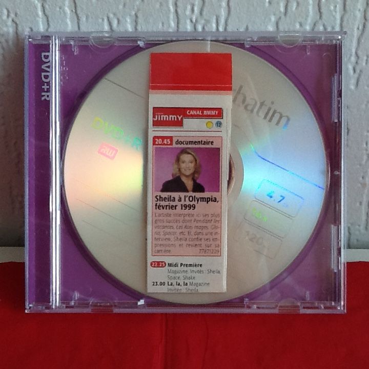 DVD SHEILA sue CANAL JIMMY  LES IDOLES DU SAMEDI  6 Saint-Etienne (42)