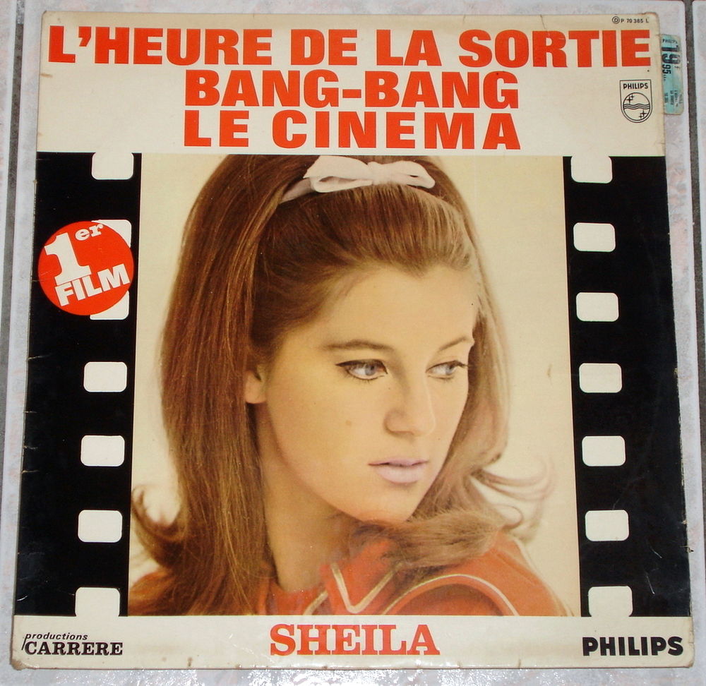 SHEILA - 33t SON 1er FILM - L'HEURE DE LA SORTIE - BANG-BANG 6 Tourcoing (59)