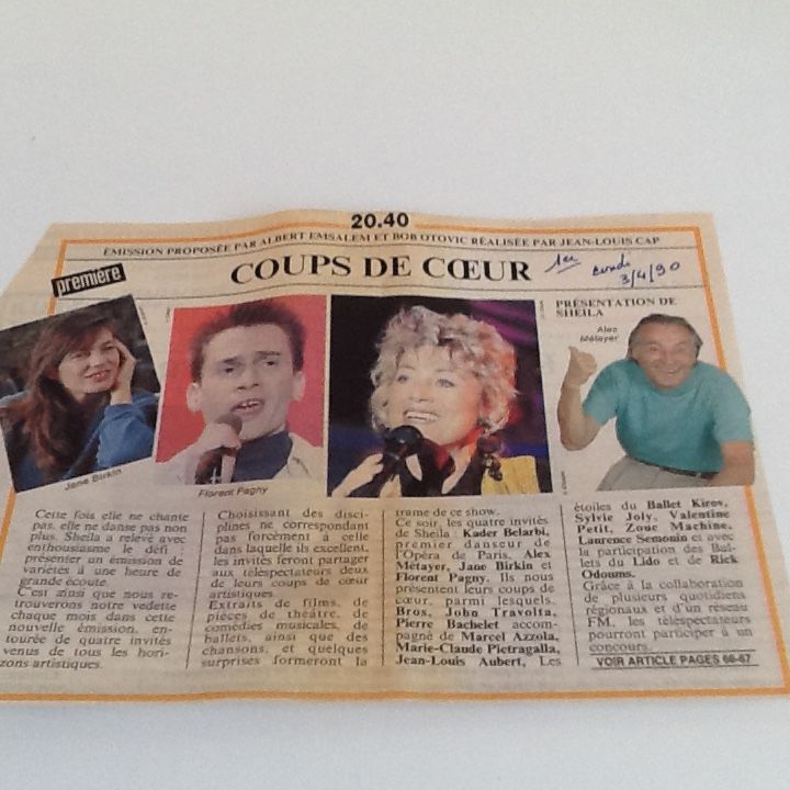DVD SHEILA pr�sentatrice des �missions t�l�  COUPS DE COEUR  6 Saint-Etienne (42)