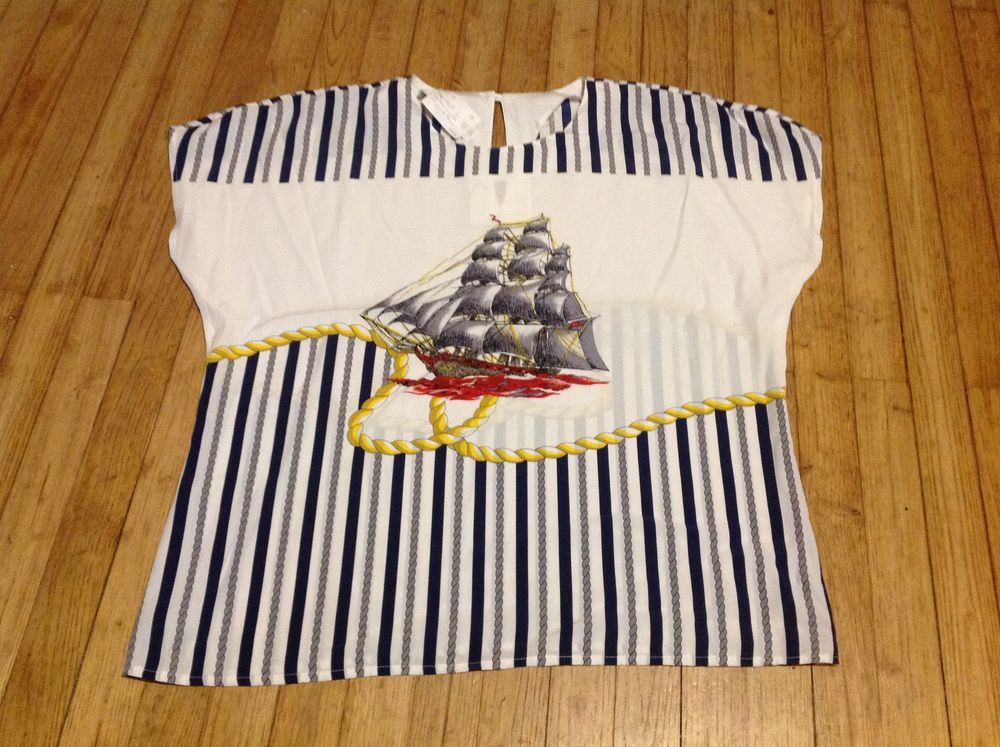 M (13) - T2 - Tee-shirt ? Bateau � voile  Un Jour Ailleurs  3 Paris 13 (75)