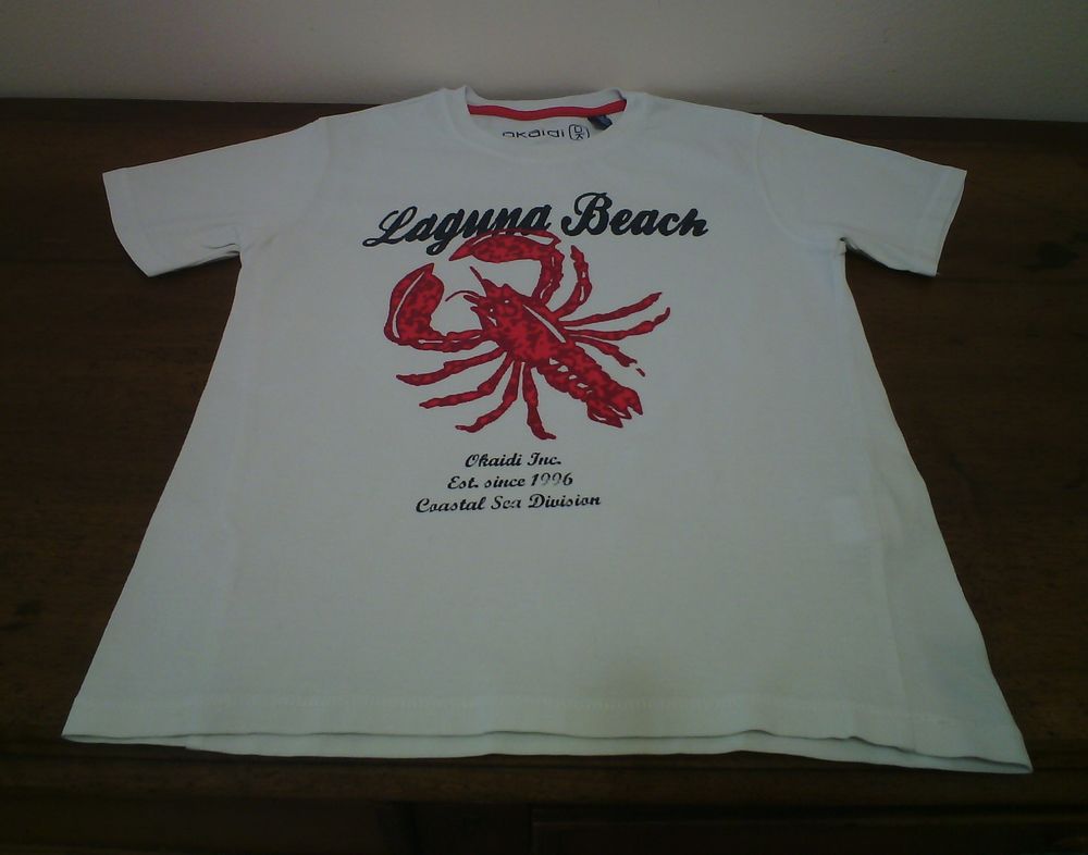 T-shirt blanc MC OKA�DI 8ans - TBE 3 Reims (51)