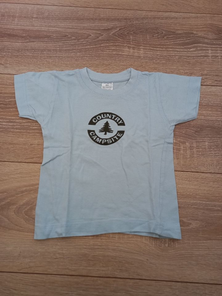 Tee-shirt bleu ciel manches courtes 2 ans 2 Villiers (86)