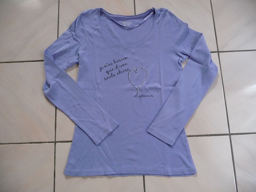 Tee-shirt bleu lavande taille 38-40 - Neuf 10 Celles-sur-Belle (79)