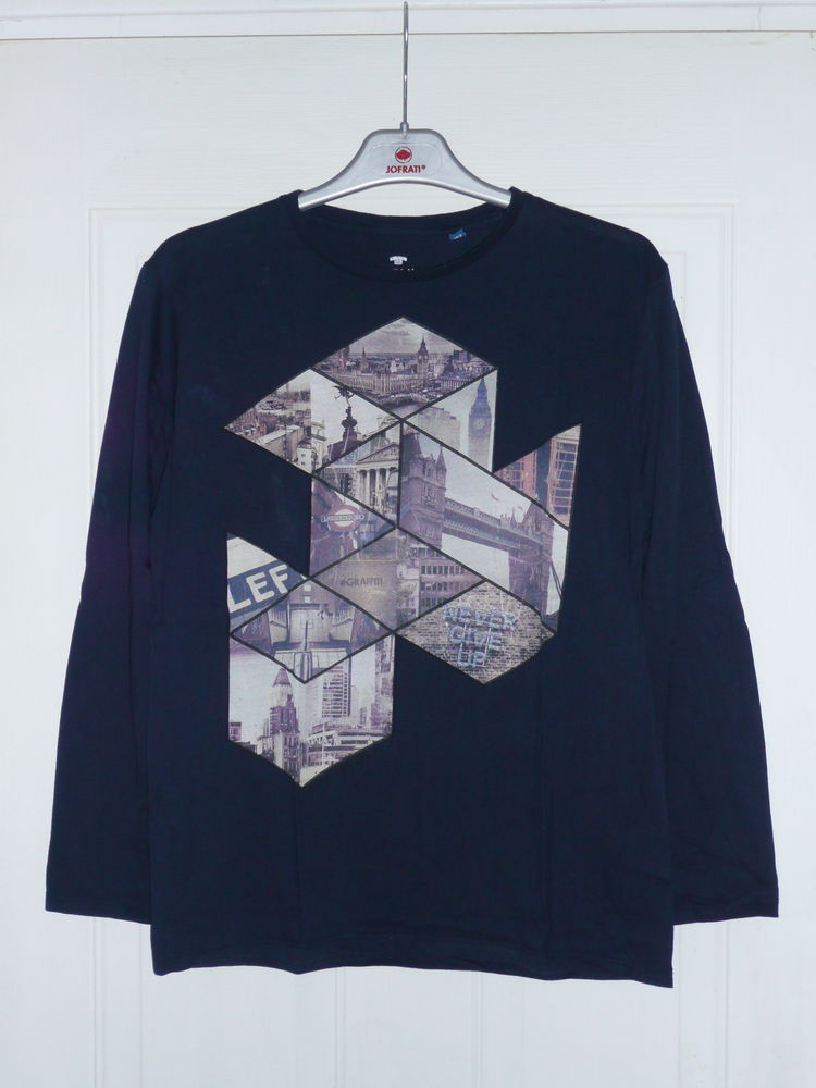 TEE-SHIRT BLEU MARINE TOM TAILOR 14 ANS 4 Escalquens (31)