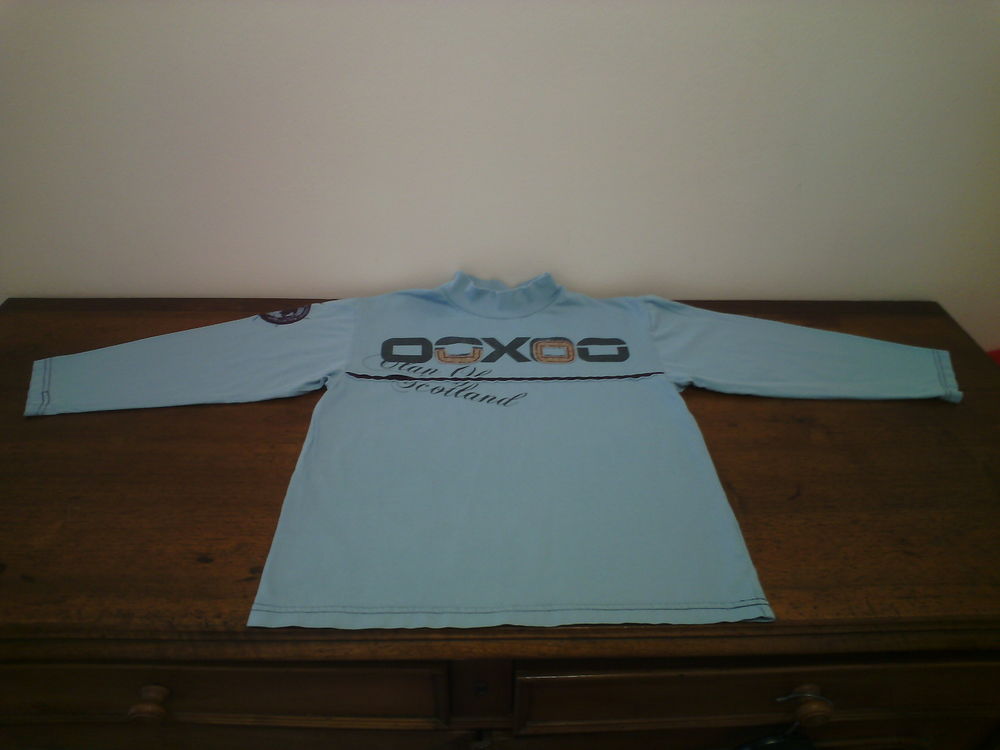 T-shirt bleu ML OOXOO 8 ans - TBE 4 Reims (51)