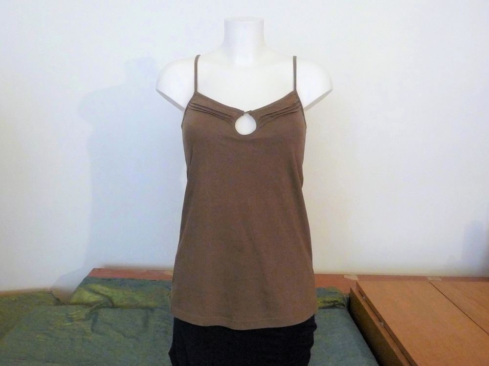 Top/ Tee Shirt � Bretelles 100% Coton Marron Kaki-La Redoute 3 Paris 15 (75)