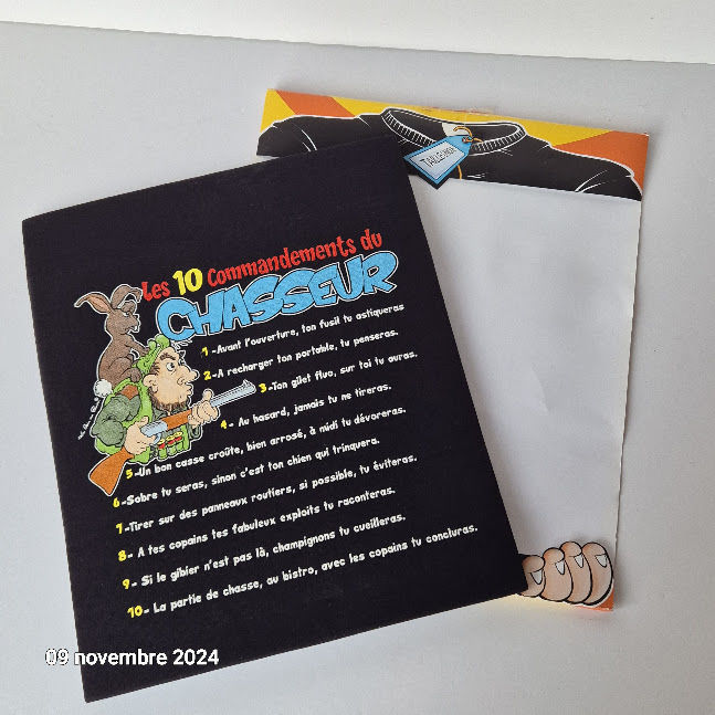 T-shirt   Les 10 commandements du chasseur   13 Saumur (49)