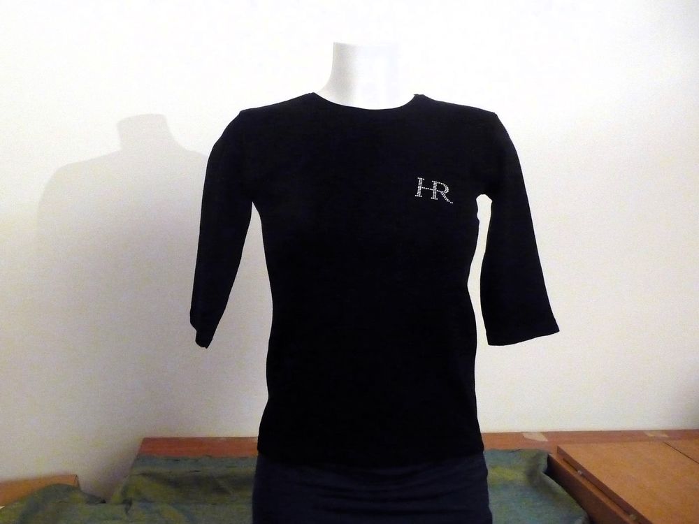 Top/ Tee Shirt en 100% Coton Noir  � Manches 3/4- Taille S 4 Paris 15 (75)