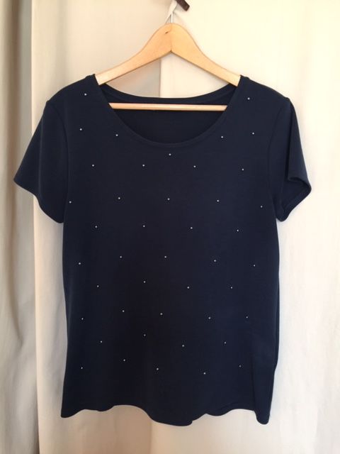 Tee-shirt Femme CAMAÏEU manches courtes Bleu pétrole T. L  6 Saulx-les-Chartreux (91)
