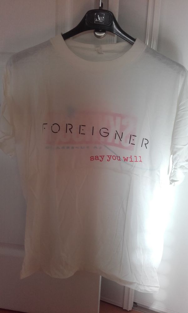 T-Shirt : Foreigner - Say You Will - Skyrock 1987 - Taille : 80 Angers (49)