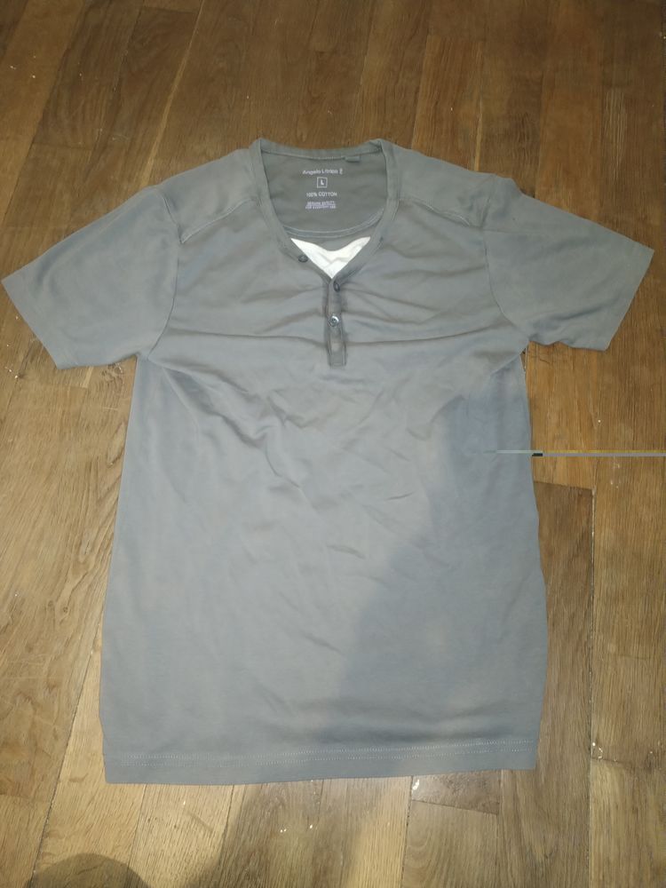 T-shirt gris ANGELO LITTRICO (Taille L) 2 Brillon-en-Barrois (55)