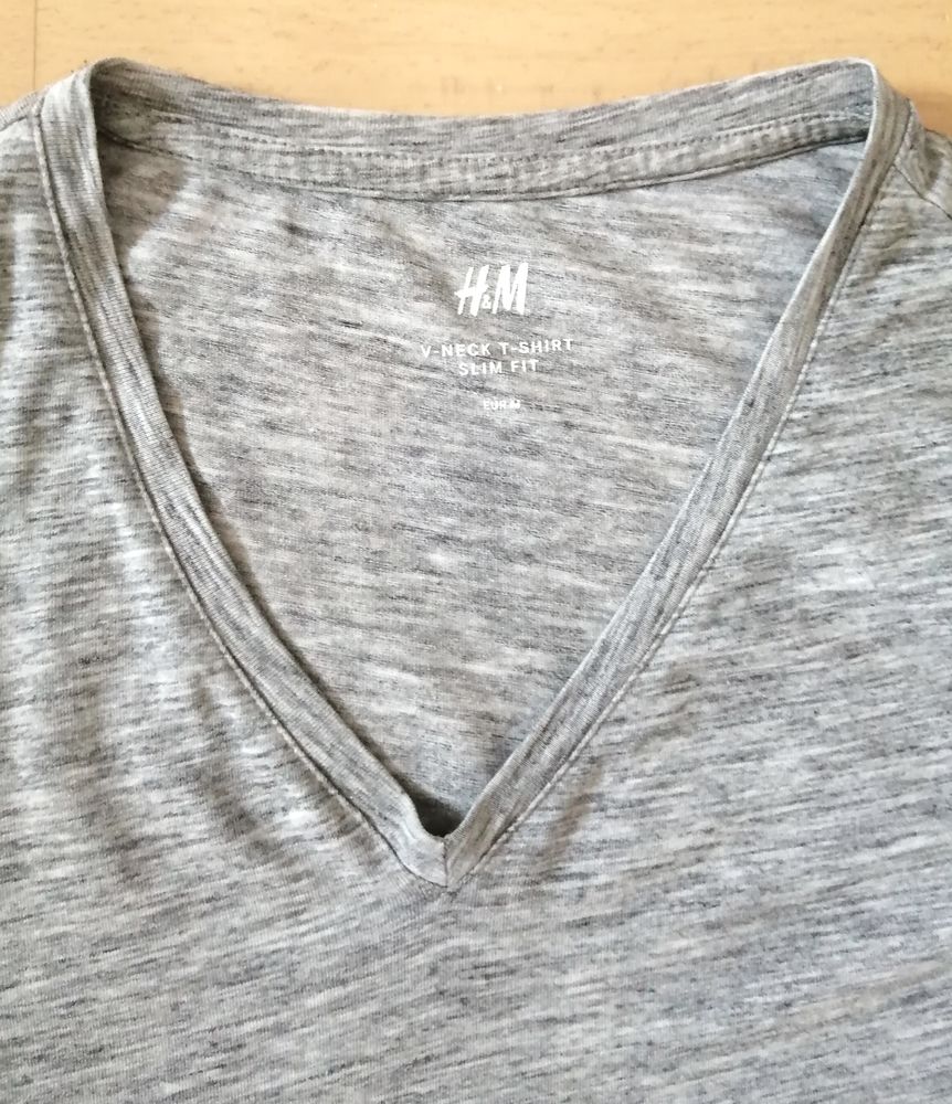 Tee-shirt gris chin� clair - H&M - taille M 3 Puteaux (92)
