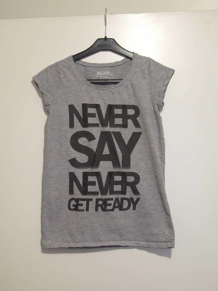 T-shirt gris, manche courte, Bilook de KIABI, 16�ans 1 Bagnolet (93)