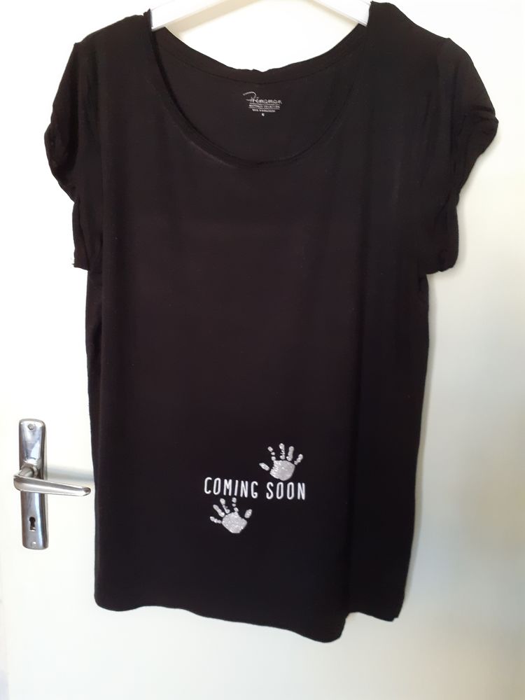 Tee-shirt de grossesse noir Pr�maman taille M 5 Grisolles (82)