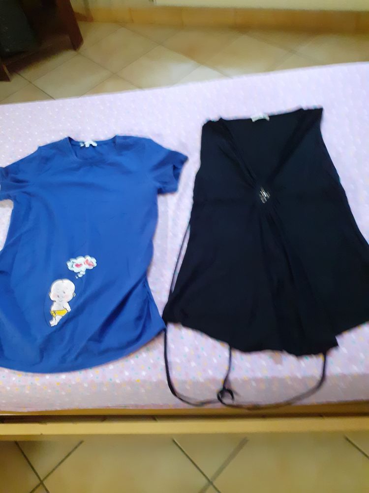 Tee-shirt de grossesse taille S + d�bardeur Taille 1 8 Grisolles (82)