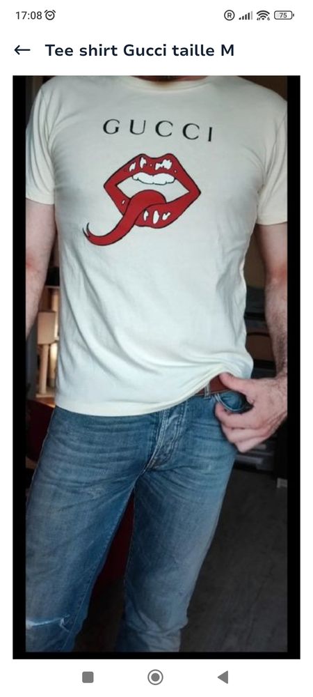 tee shirt Gucci taille M 100 Gaillard (74)