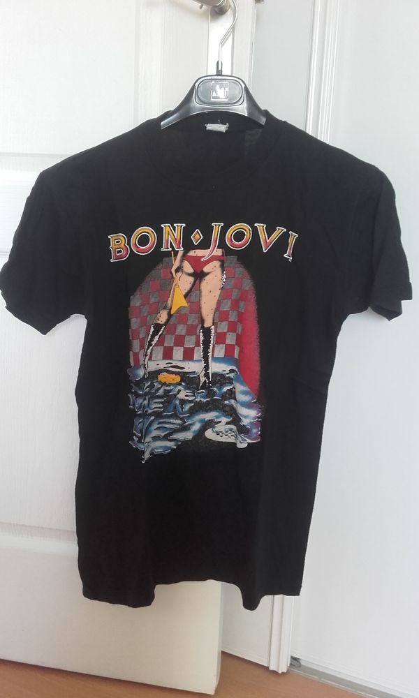 T-Shirt : Bon jovi - Slippery When Wet - European Tour 1986 250 Angers (49)