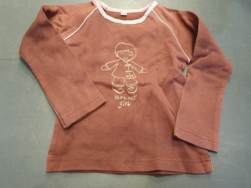 tee-shirt manche longue - violet 1 Aubvillers (80)