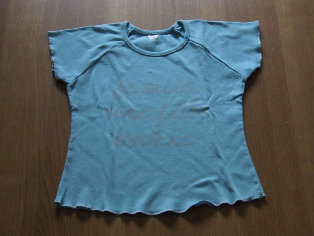 Tee-shirt manches courtes, Turquoise, 6 ans, TBE 1 Bagnolet (93)