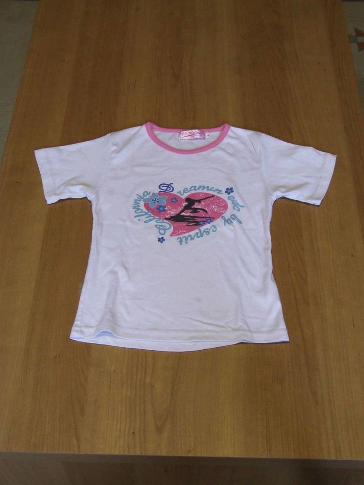 Tee-shirt manches courtes, PARADISE, Blanc, 8�ans 1 Bagnolet (93)