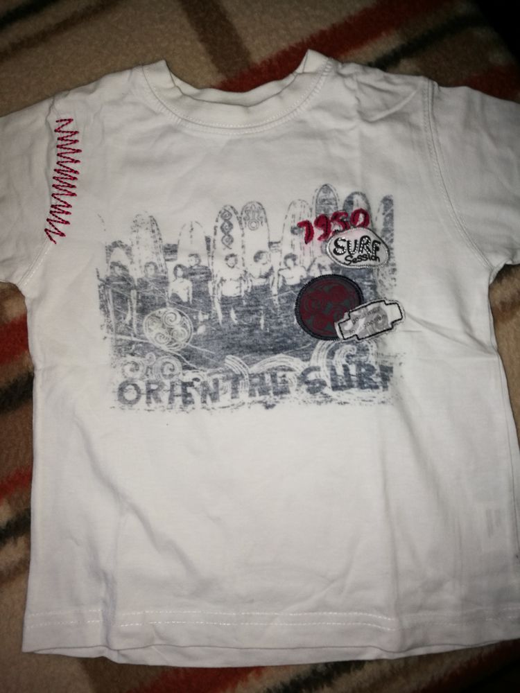 Tee-shirt manches courtes blanc marque In Extenso taille 2 a 2 Villiers (86)