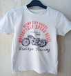 T-shirt manches courtes-Blanc/motif moto-Primark-8/9 ans Vêtements enfants