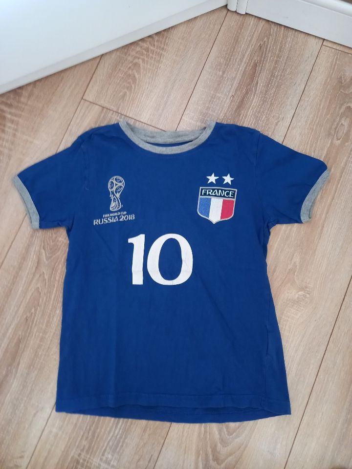 Tee-shirt manches courtes bleu France taille 10 ans 2 Villiers (86)