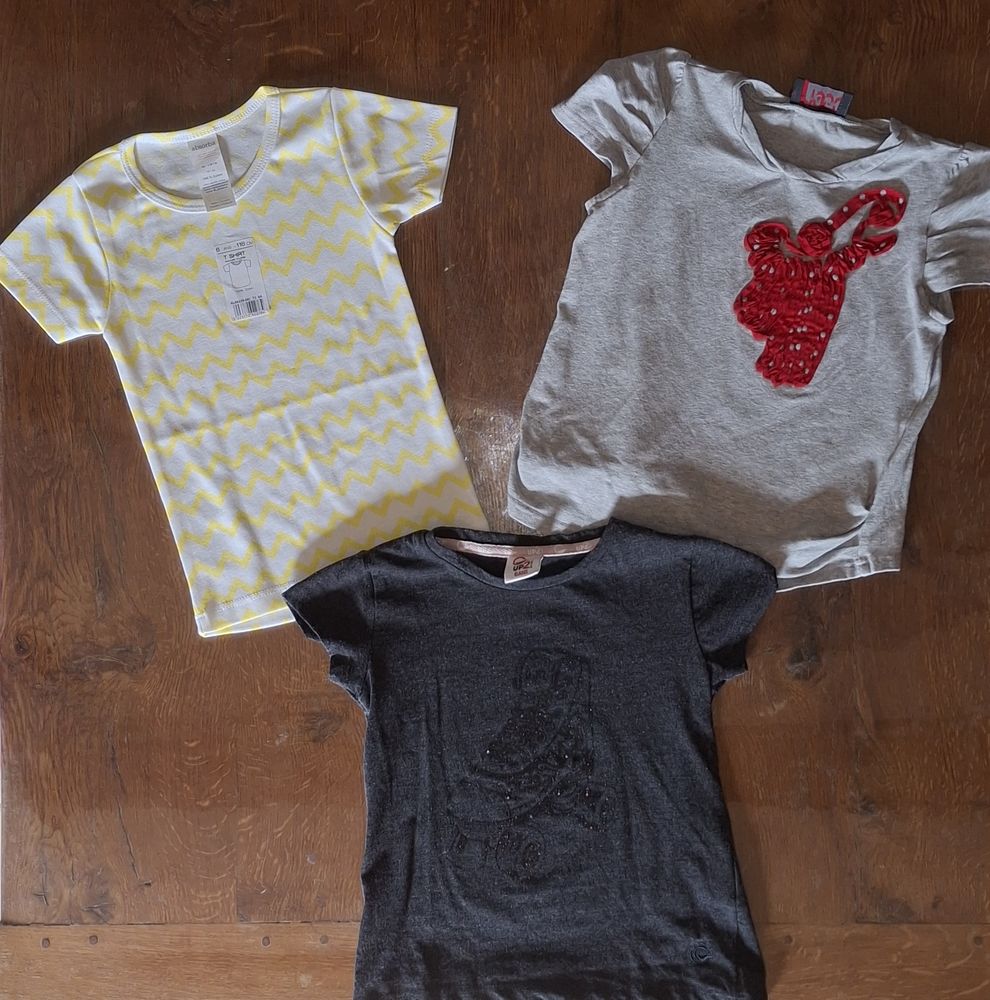 Lot 3 t-shirt manches courtes fille  6 ans 9 Villiers (86)