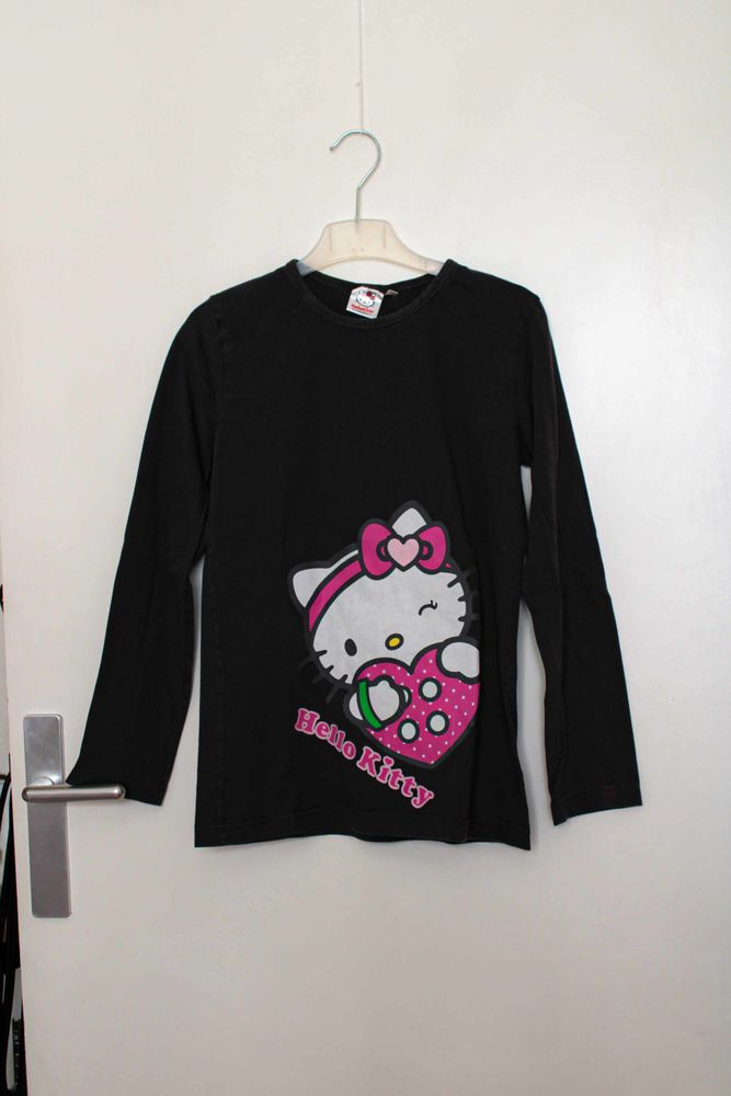Tee-shirt manches longues, HELLO KITTY, Anthracite, T. 36 5 Bagnolet (93)