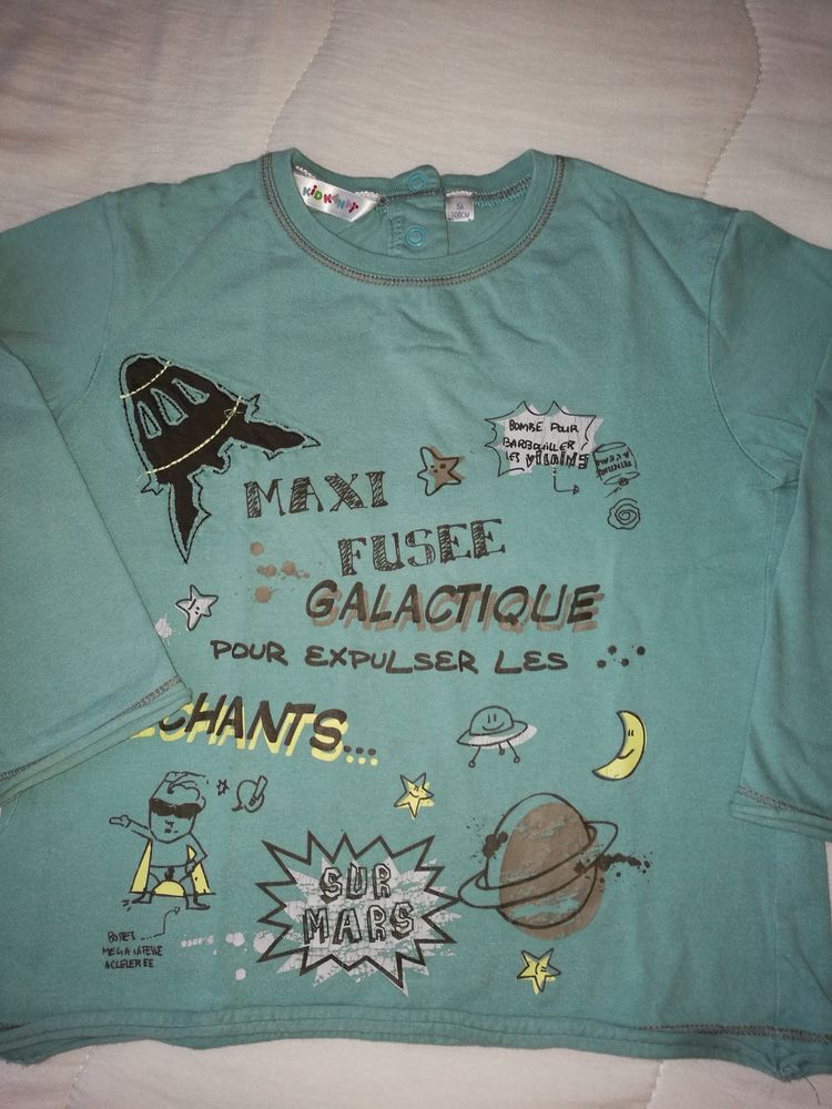 TEE SHIRT MANCHES LONGUES KIDKANAI 5 ANS 1 Villiers (86)