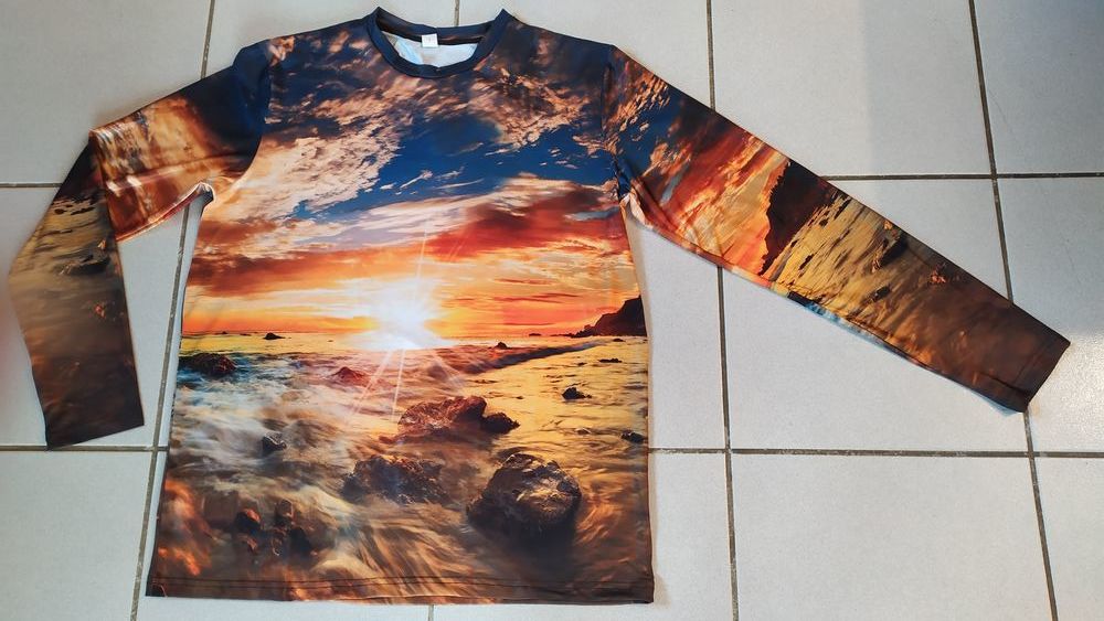 T-Shirt NEUF extensible Coucher de Soleil Mixte XL / 44 12 Tournefeuille (31)