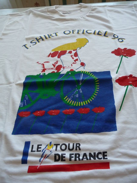 TEE SHIRT OFFICIEL DU TOUR DE FRANCE 1996 T  XL 20 Beynost (01)