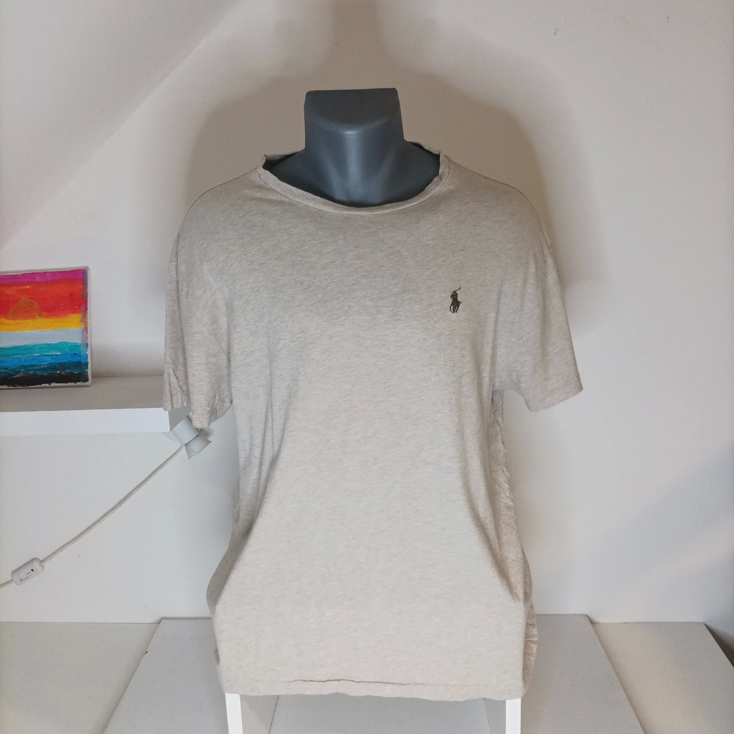 T-Shirt Ralph Lauren marron clair logo marron vintage 15 Fouesnant (29)