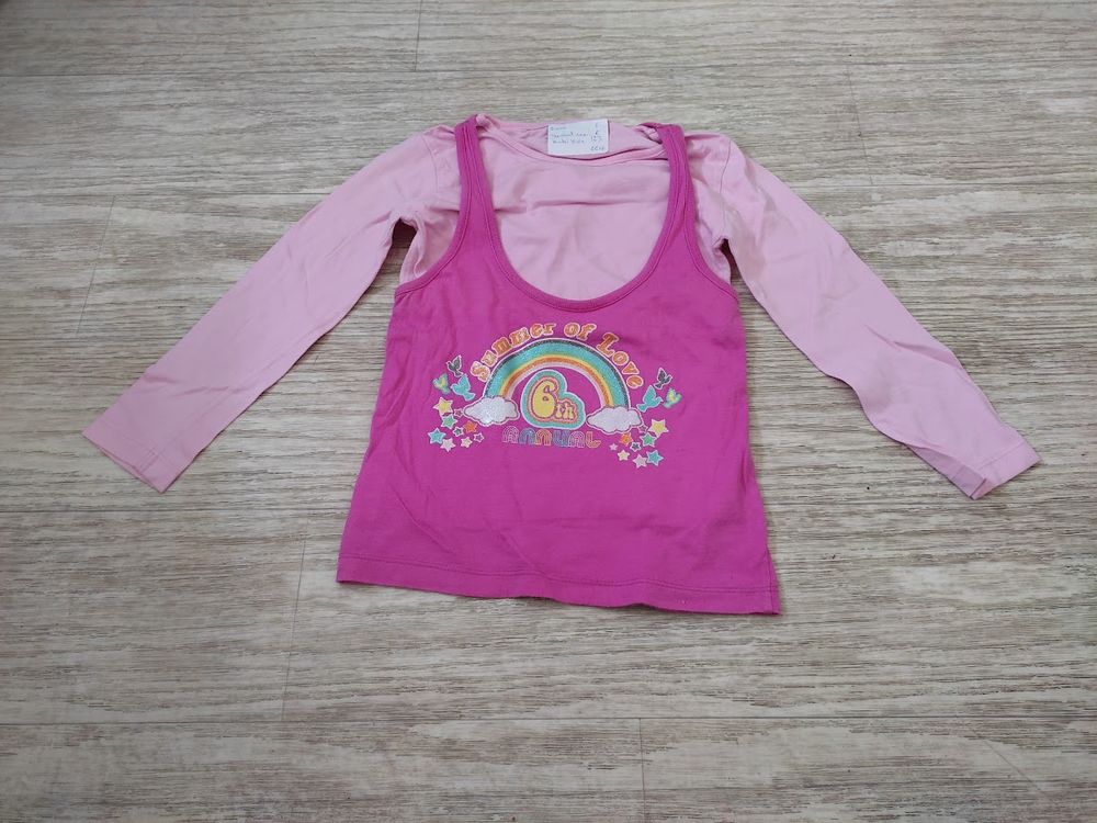 F 9 E (17) - 5 ans -�Tee-shirt rose  Kiabi Baby  2 Paris 13 (75)