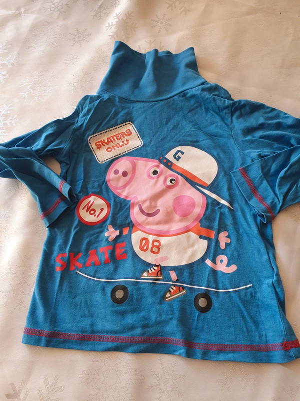 tee-shirt � col roule manche longue
peppa pig 
4 ans 
1 Aubvillers (80)
