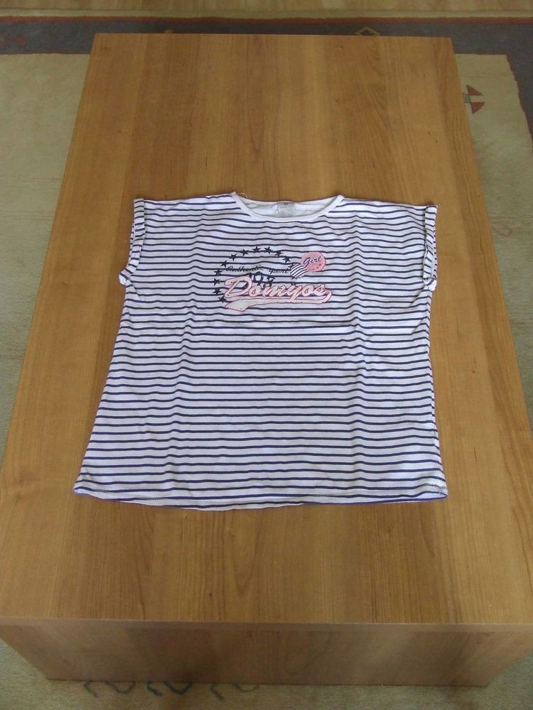 Tee-shirt sans manches, D�cathlon, ray� bleu marine, 14�ans 3 Bagnolet (93)