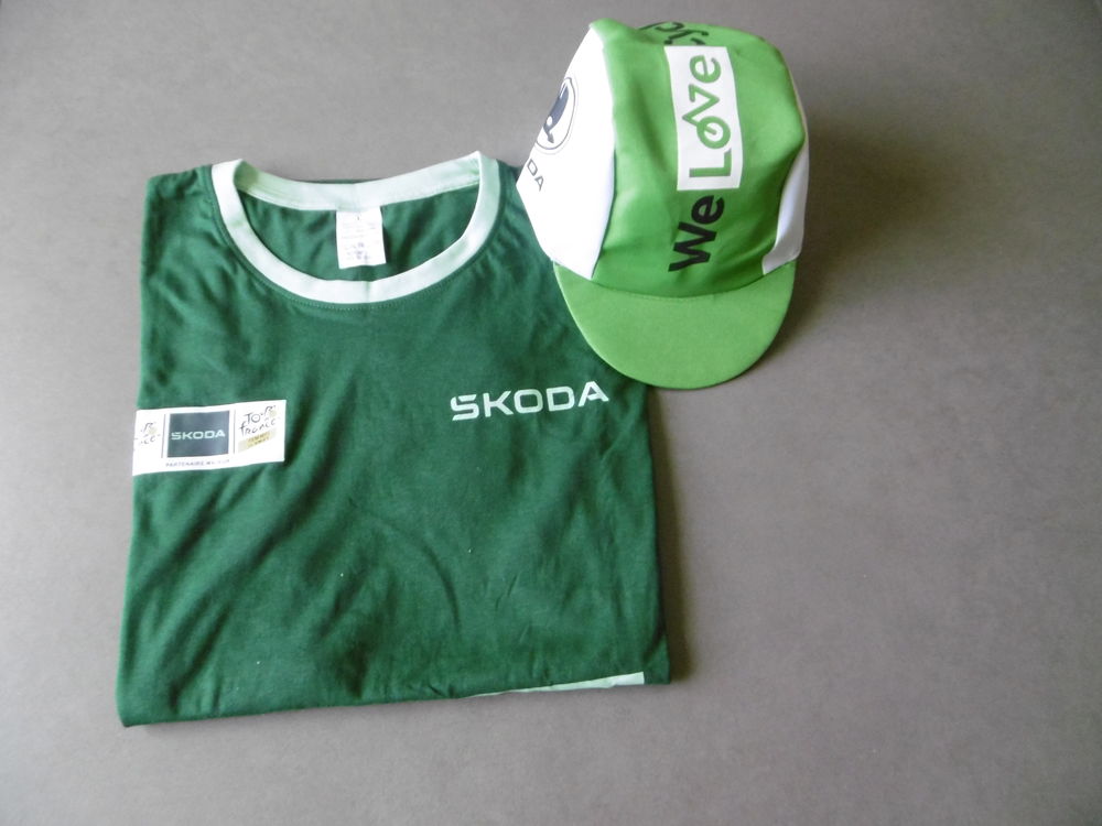 T-shirt  SKODA Tour de FRANCE+ancienne casquette neuve SKODA 10 La B�gude-de-Mazenc (26)