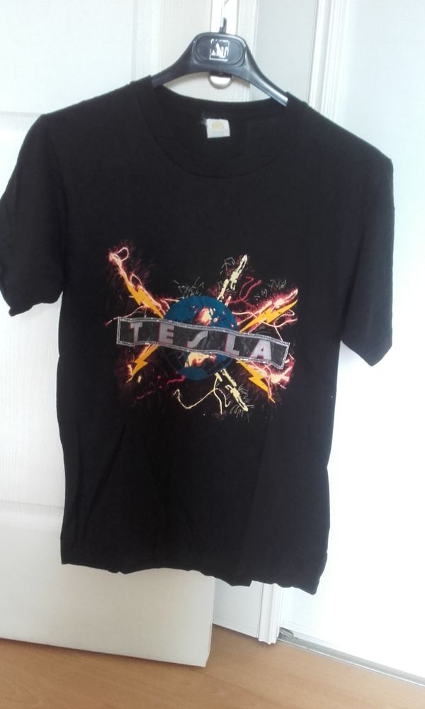 T-Shirt : Tesla - Mechanical Resonance Tour 1987 - Taille : 250 Angers (49)