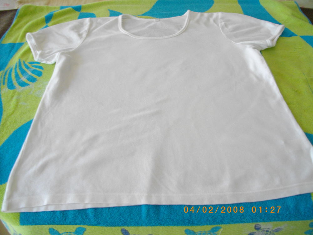 TEE-SHIRTS-POLOS BLANCS MANCHES COURTES - TAILLE : 46/48 5 Perros-Guirec (22)