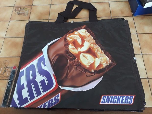 Sac Shopping Snikers Marques pub chocolat Vintage collection 4 F�ves (57)