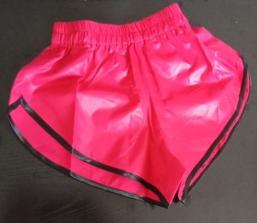 Short neuf nylon satin Jumbo Vintage Fuchsia/Noir S 40 22 Lyon 3 (69)
