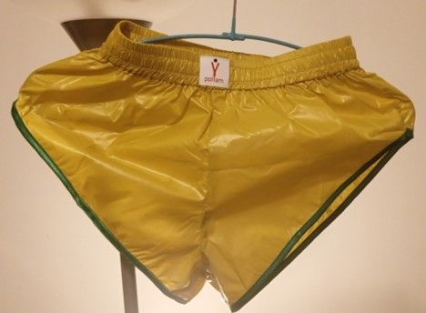 Short Nylon Polyamide Vintage Jaune/Vert S40 / M44 / L+48 30 Lyon 3 (69)