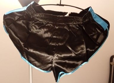Short Nylon Satin Vintage D9 Noir bande Azur Taille S 40 23 Lyon 3 (69)