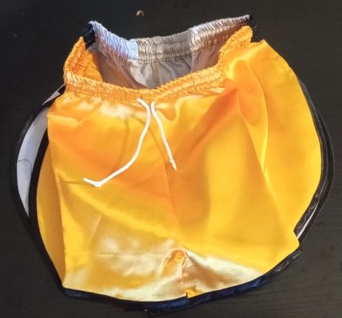 Short Nylon Satin Vintage bicol jaune/gris noir Taille M 42 20 Lyon 3 (69)