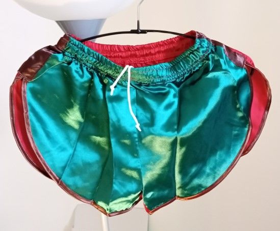 Short Nylon satin Vintage bicolore vert/rouge Taille S+ 42 
16 Lyon 3 (69)