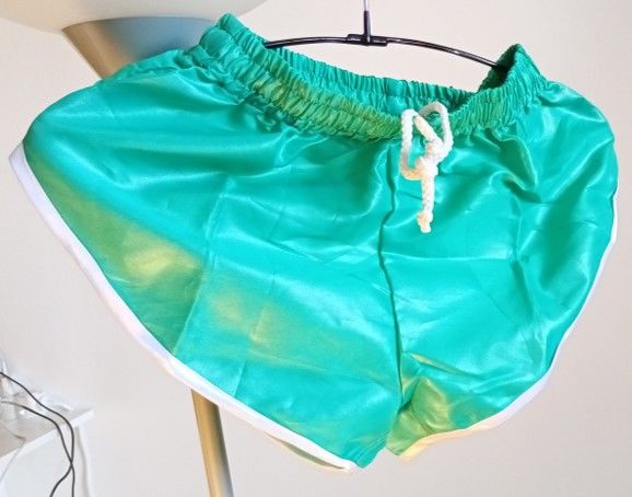 Short Vintage Neuf Nylon Polyamide Vert/Blanc Size S/L 40 24 Lyon 3 (69)