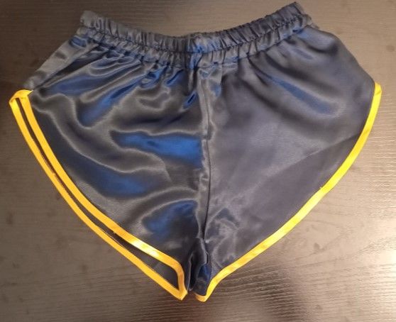 Short Vintage Nylon Satin Bleu nuit/or Taille S 40 23 Lyon 3 (69)
