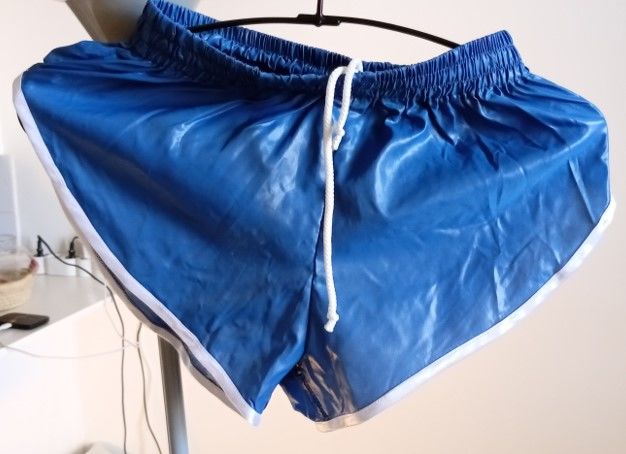 Short vintage nylon polyamide Bleu/Blanc 4C3 - 3 sizes S-M-L 25 Lyon 3 (69)